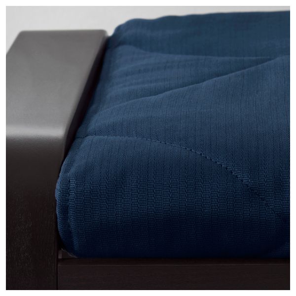 Табурет для ног ПОЭНГ, черно-коричневый, Эдум темно-синий - фото 3