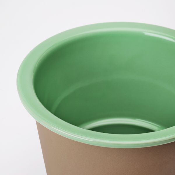 Кашпо, для дома, улицы светло-зеленый 15 см IKEA БЕРГАМОТТ 804.522.34 - схема-чертеж с размерами