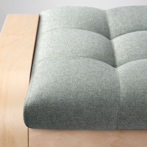 Табурет для ног, березовый шпон/Гуннаред светло-зеленый IKEA POÄNG ПОЭНГ 594.372.26 - фото 2