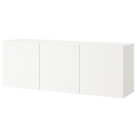 BESTÅ Комбинация настенных шкафов - белый/Lappviken белый 180x42x64 см