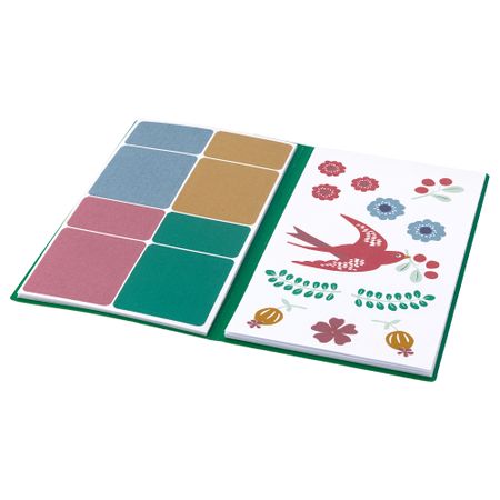 Папка с наклейками АНИЛИНАРЕ, красный, зеленый