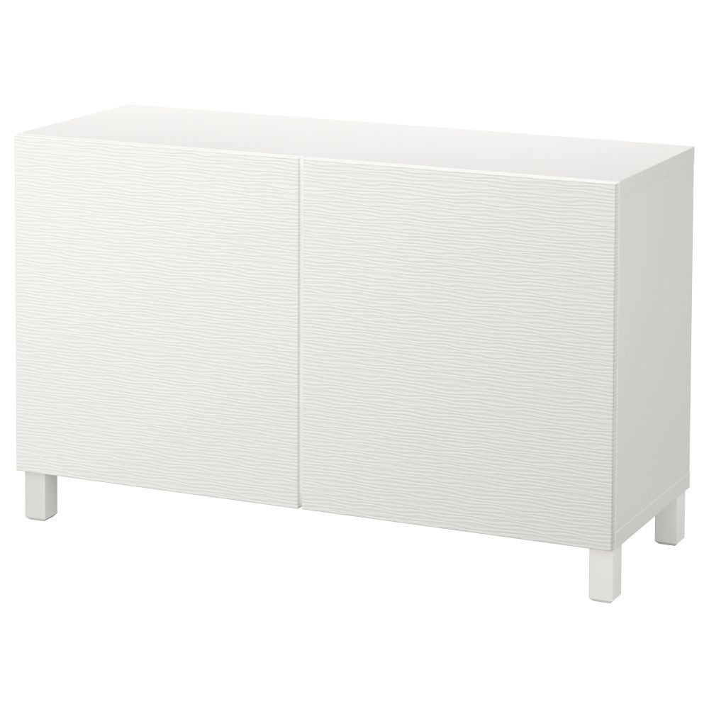 Комбинация для хранения с дверцами, 120x42x74 cm IKEA BESTÅ БЕСТО 492.099.89 - фото 1