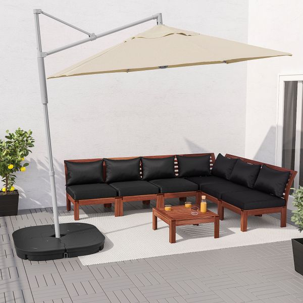 Зонт от солнца, подвесной, бежевый 300 см IKEA OXNÖ ОКСНЭ / LINDÖJA ЛИНДЭЙА 292.914.52 - фото 5