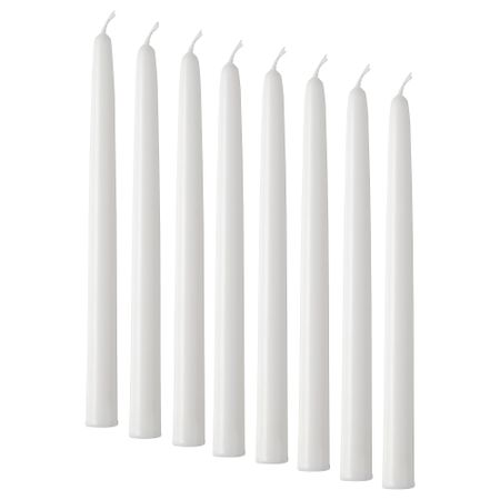 Неароматическая свеча, белый, 25 см IKEA VINTERFINT 605.761.17