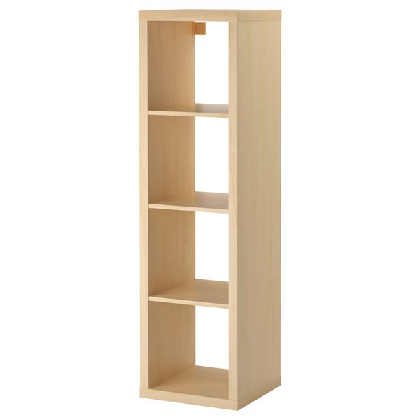 Стеллаж КАЛЛАКС, под березу (42x147 см) - схема-чертеж с размерами