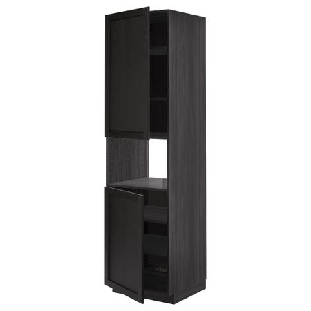 Высокий шкаф для СВЧ, 2 дверцы, полки, 60x60x220 cm IKEA METOD МЕТОД 294.580.03