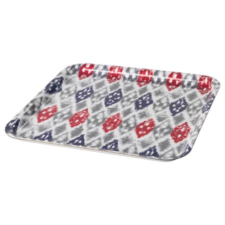 Поднос БЕВИЛЬЯ, разноцветный, с рисунком (33x33 см)