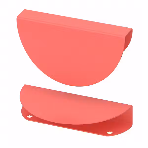 BEGRIPA Ручка - светло-красный/полукруг 130 мм - фото 1