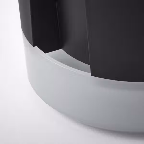 VÅRDTRÄD ВОРДТРЭД Горшок с самополивом - д/дома/улицы прозрачный/антрацит 15 см - фото 3