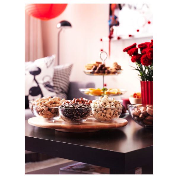 Поднос вращающийся, массив дерева 39 см IKEA SNUDDA СНУДДА 503.790.37 - фото 4