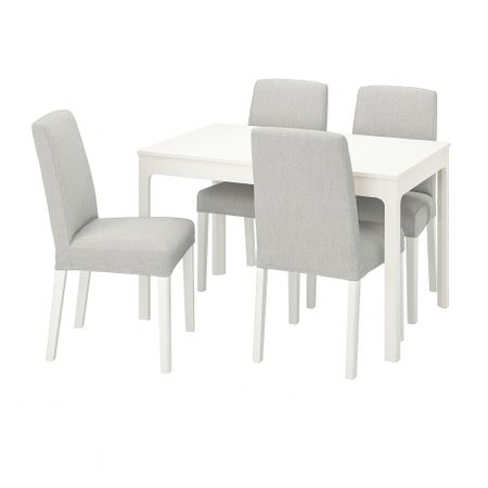 Стол и 4 стула, 120, 180 cm IKEA BERGMUND БЕРГМУНД, EKEDALEN ЛЕН ЭКЕДАЛЕН 394.082.15