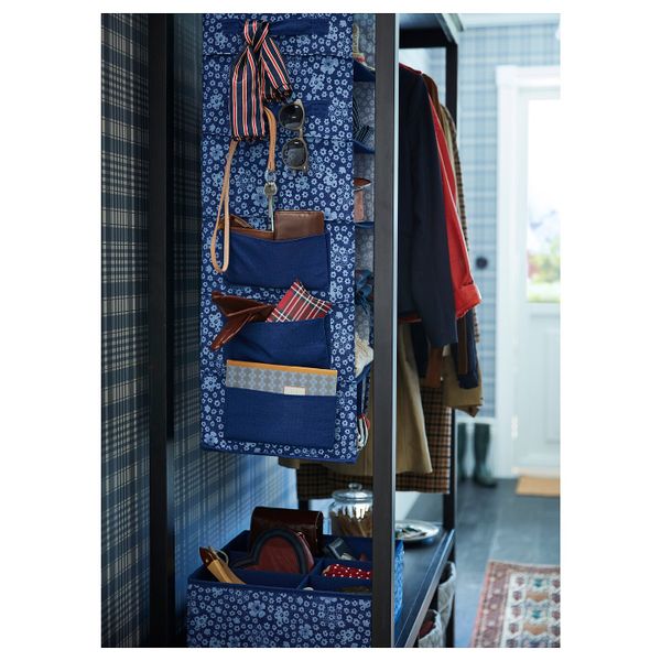 Подвесной модуль,7отделений, синий, белый 30x30x90 см IKEA СТОРСТАББЕ 003.983.59 - фото 4