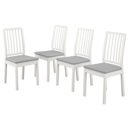 Стул, белый, Orrsta светло-серый IKEA EKEDALEN ЛЕН ЭКЕДАЛЕН 093.998.30