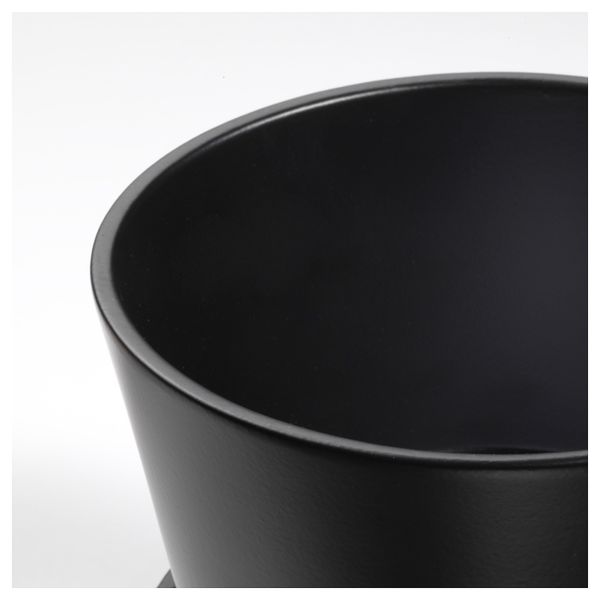 Горшок цветочный с поддоном СЕНАП, черный (12 см) - фото 4