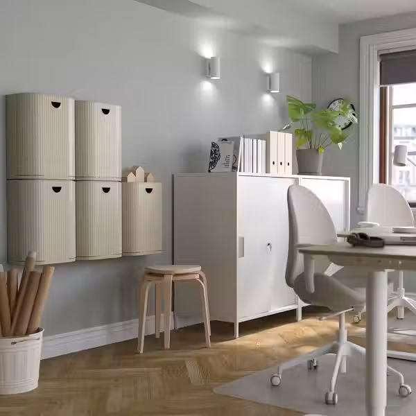 GÅRDSBUTIK ГОРДСБУТИК Контейнер с крышкой - серо-бежевый 21 л - фото 6