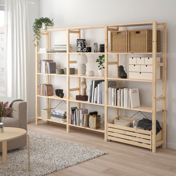 Стеллаж с ящиком, сосна, 89x30x179 см IKEA IVAR ИВАР 594.174.12 - фото 3