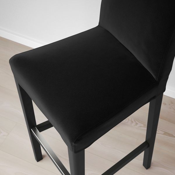 Стул барный, черный/Дьюпарп темно-серый 75 см IKEA BERGMUND БЕРГМУНД 794.196.55 - фото 3