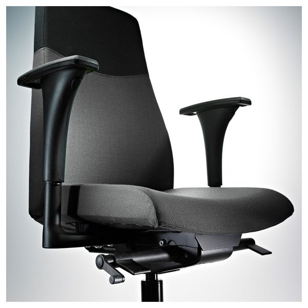 Вращающееся легкое кресло ВОЛЬМАР, серый/черный темно-серый - фото 4