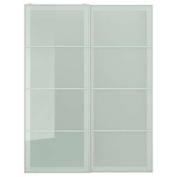 Пара раздвижных дверей, матовое стекло 150x201 см IKEA SEKKEN СЭККЕН 793.117.30 - фото 1