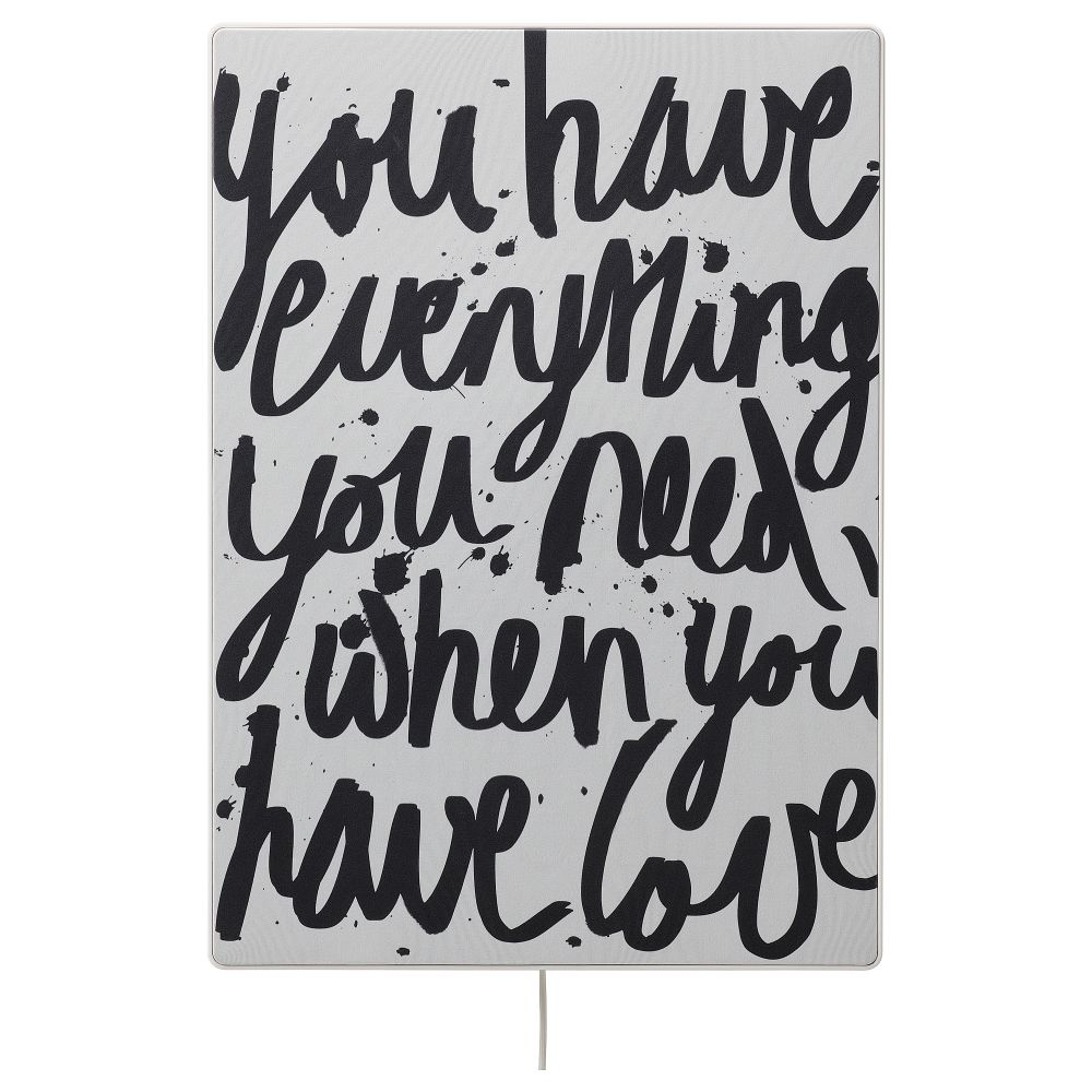 Панель для рамы с динамиком, Любовь — это все IKEA SYRLIG СИРЛИГMFONISK 905.212.70 - фото 1