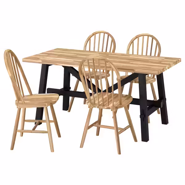 SKOGSTA Стол и 4 стула - фото 1