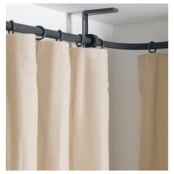 Угловое соединение гардинного карниза РЭККА, серебристый - фото 3