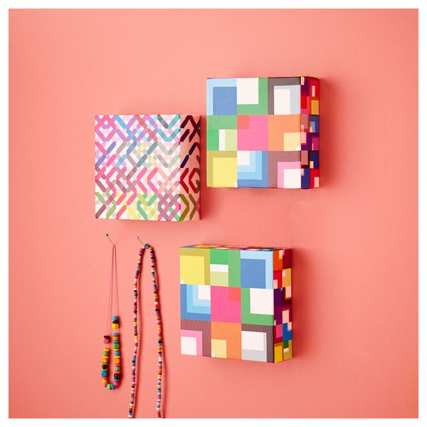 Картина ПЬЕТТЕРИД, геометрический II (15x15 см) - схема-чертеж с размерами