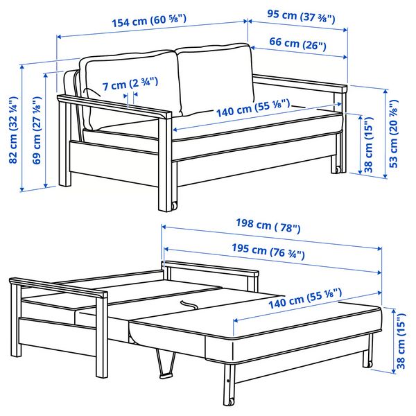 IKEA, дополнительный ракурс - схема-чертеж с размерами