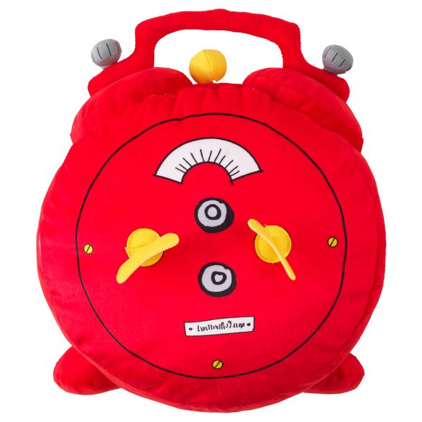 Мягкая игрушка ХЕММАХОС, часы, красный - схема-чертеж с размерами