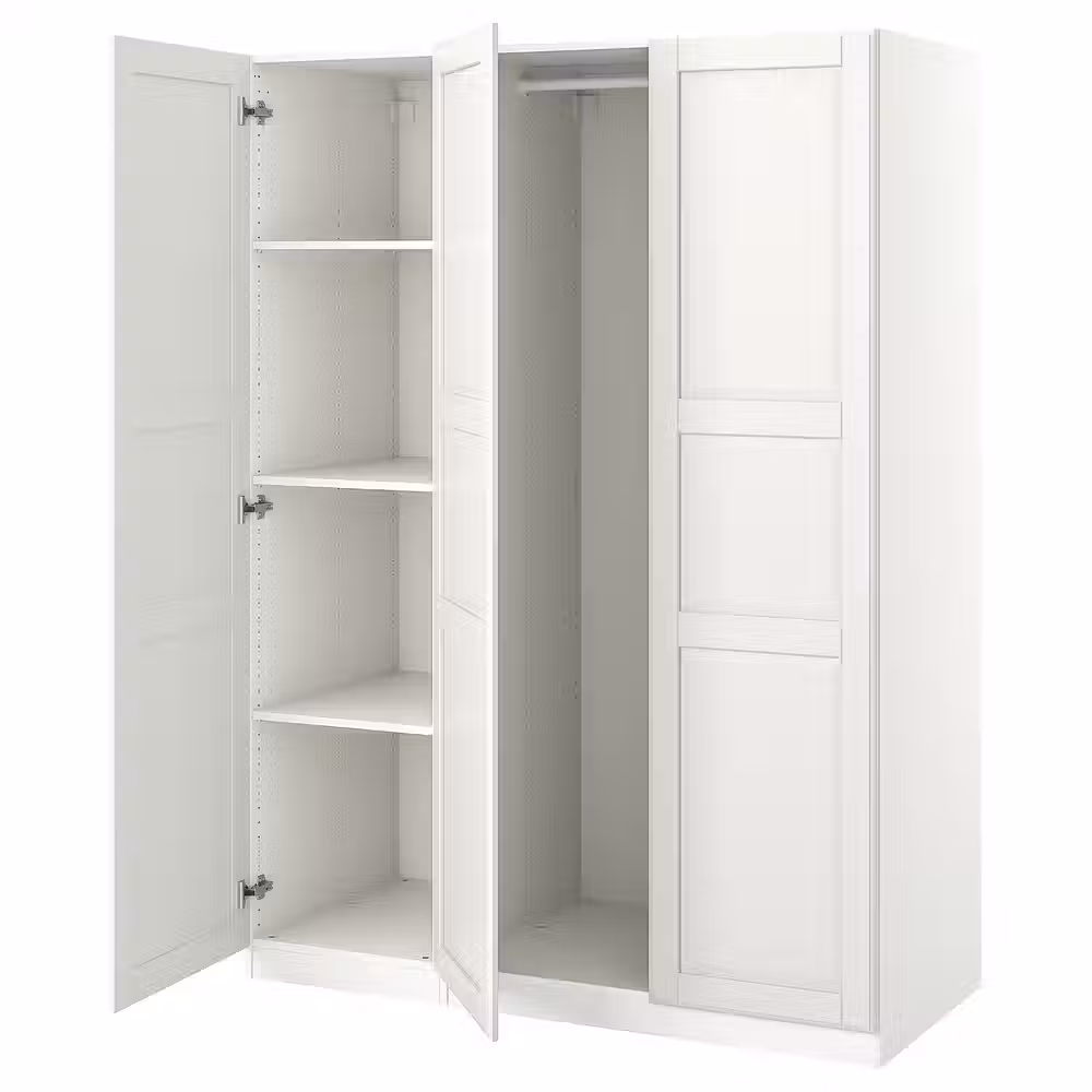 PAX / TYSSEDAL Гардероб, комбинация - белый/белый 150x60x201 см - фото 1