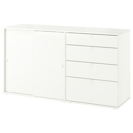 VIHALS Комбинация д/хранения - белый 165x47x90 см