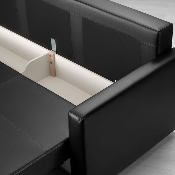 3-местный диван-кровать, Бумстад черный IKEA FRIHETEN ФРИХЕТЭН 904.489.01 - фото 6