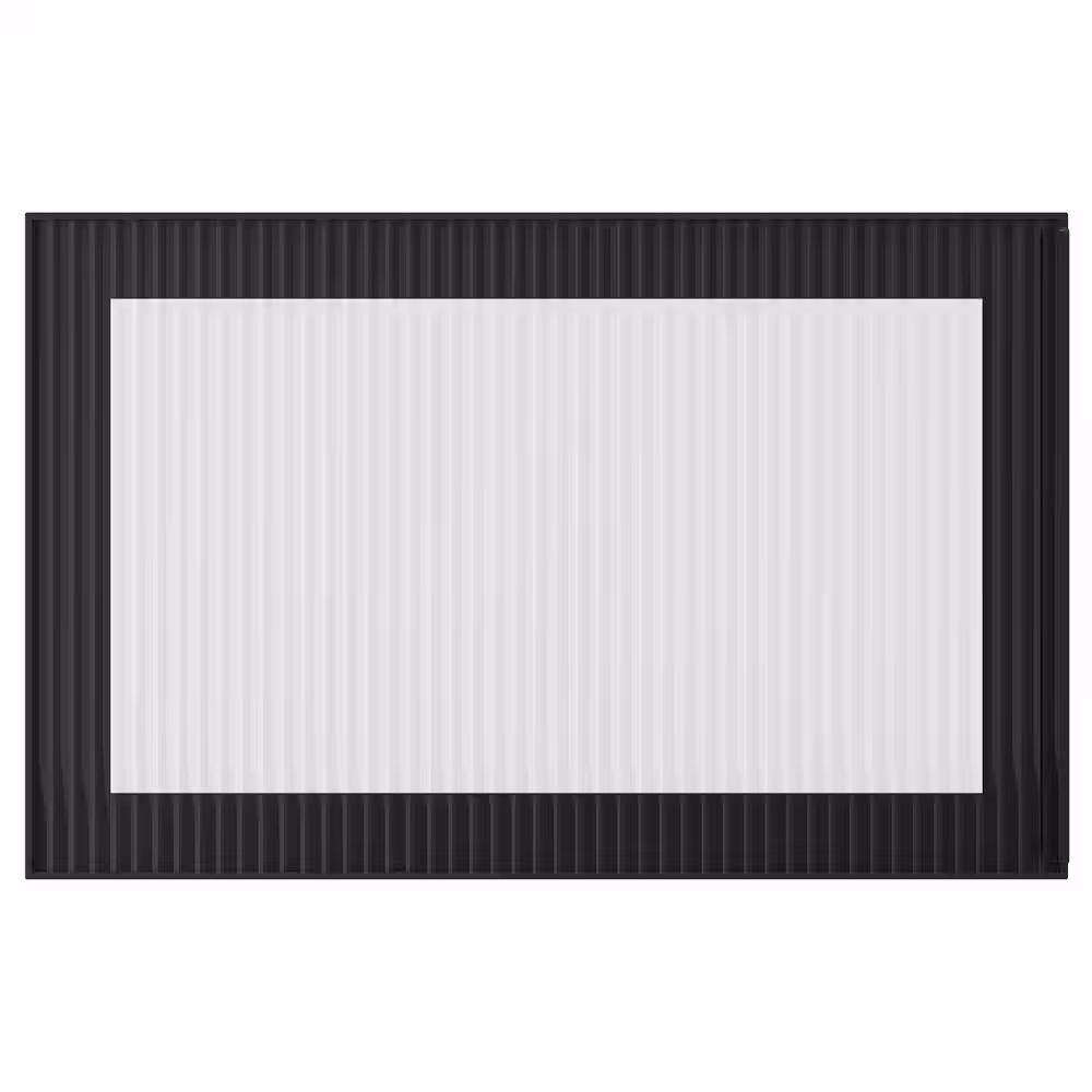 FÄLLSVIK ФЭЛЛСВИК Стеклянная дверь - антрацит/рифленое стекло 60x38 см - фото 1