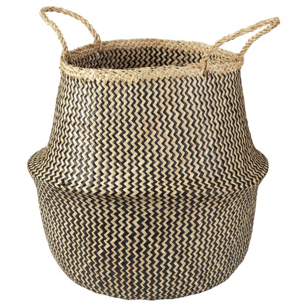 Корзина ФЛОДИС, водоросли, черный (37 см) - фото 1