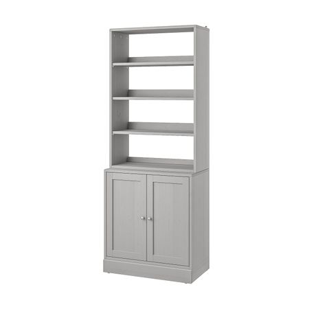 Комбинация для хранения, серый 81x47x212 см IKEA HAVSTA ХАВСТА 692.659.98