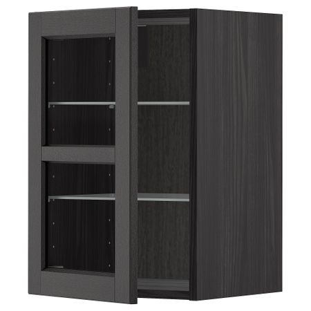 Навесной шкаф, полки, стеклянная дверца IKEA METOD МЕТОД 494.673.70