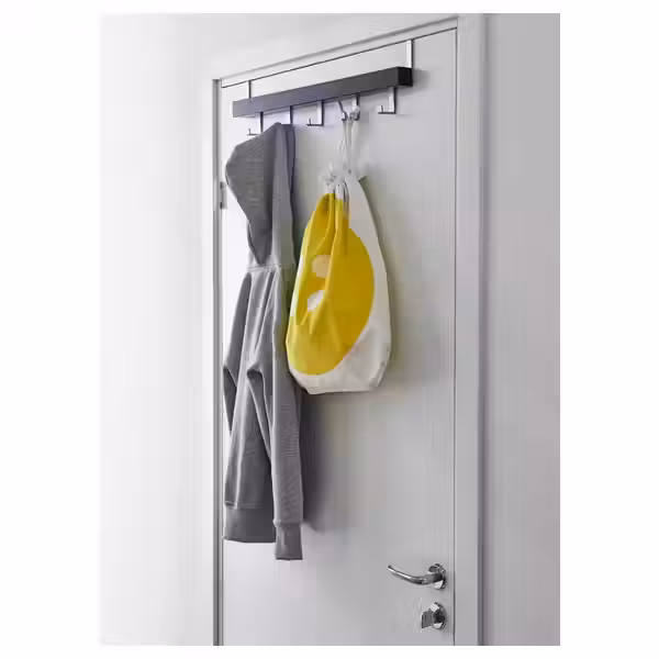 TJUSIG Вешалка д/двери/стены - чёрный 60 см - фото 3