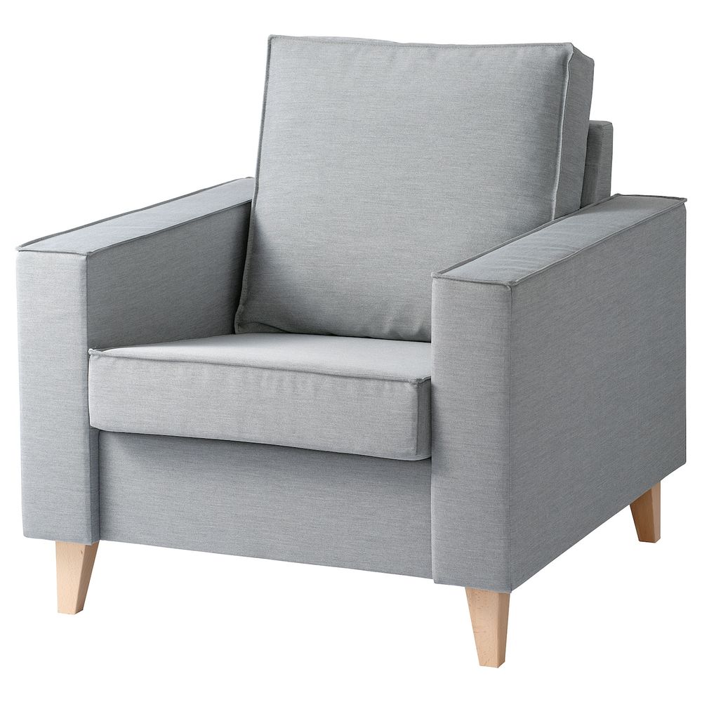 Кресло, Книса светло-серый IKEA ASKESTA АСКЕСТА 104.683.23 - фото 1