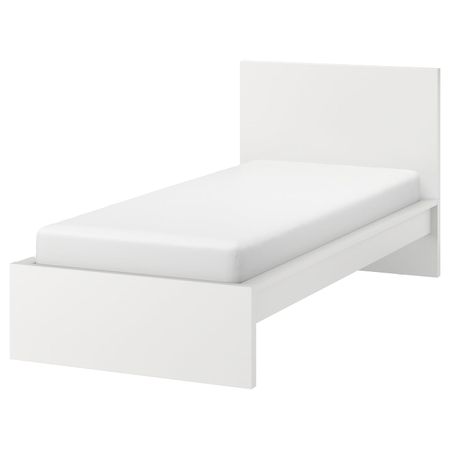 Каркас кровати, белый/Леирсунд 90x200 см IKEA MALM МАЛЬМ 792.109.91