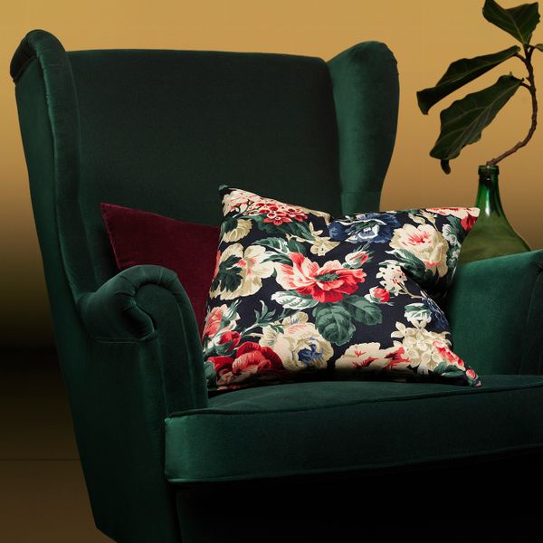 Чехол на подушку, черный/разноцветный 40x40 см IKEA LEIKNY ЛЕЙКНИ 205.086.63 - фото 4