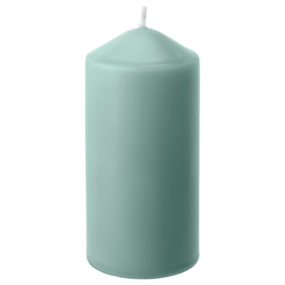 Неароматическая свеча формовая ДАГЛИГЕН, светло-зеленый (14 см) - фото 1