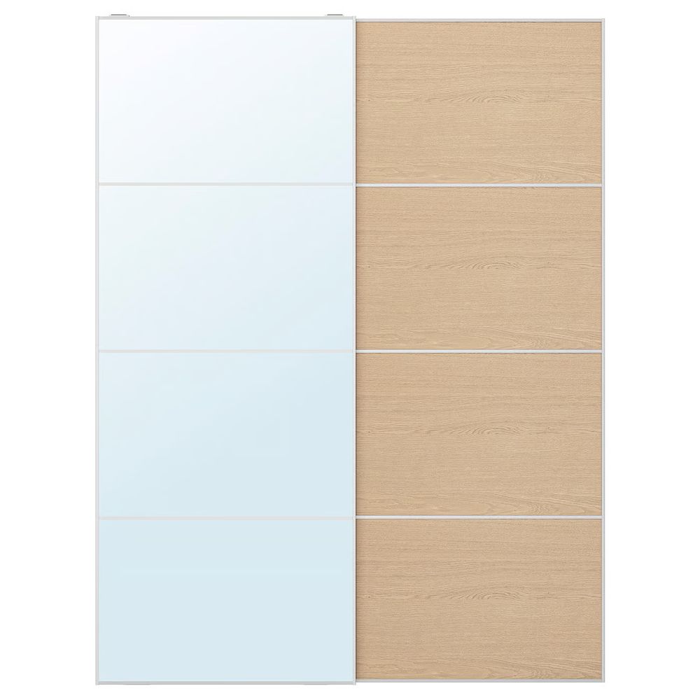 AULI / MEHAMN Пара раздвижных дверей - схема-чертеж с размерами