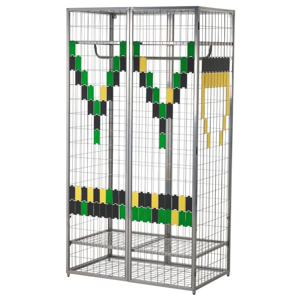 Гардероб ИКЕА ПС 2014, серебристый (101x187 см) - фото 2