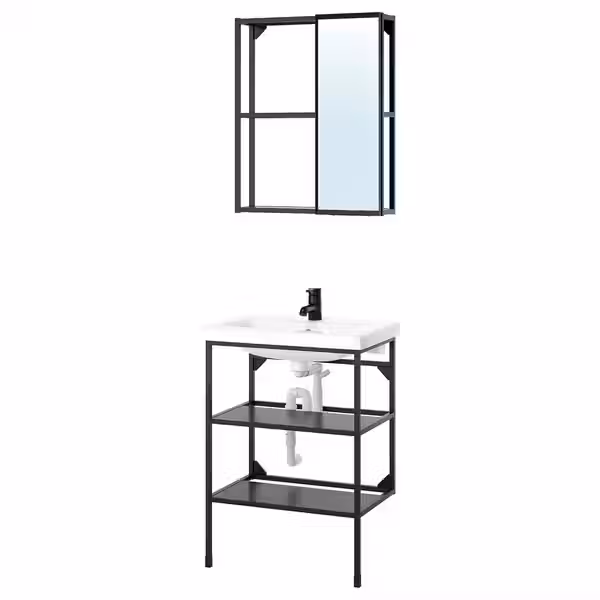 ENHET Ванная - антрацит 64x43x87 см - фото 1