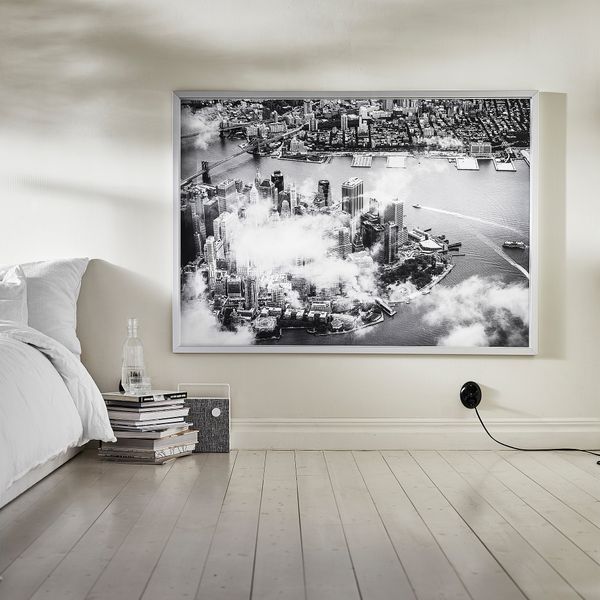 Картина с рамой, Облака над Манхэттен, цвет алюминия, 140x100 см IKEA BJÖRKSTA БЬЁРКСТА 694.429.96 - фото 3