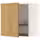METOD Навесной шкаф с сушилкой - белый/Sinarp дубовый шпон 60x60 см