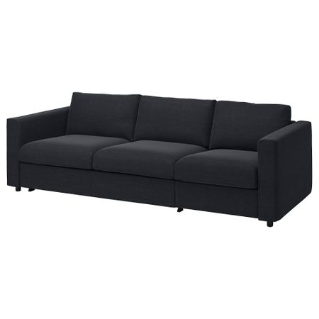 3-местный диван-кровать, Saxemara черно-синий IKEA VIMLE ВИМЛЕ 395.372.03