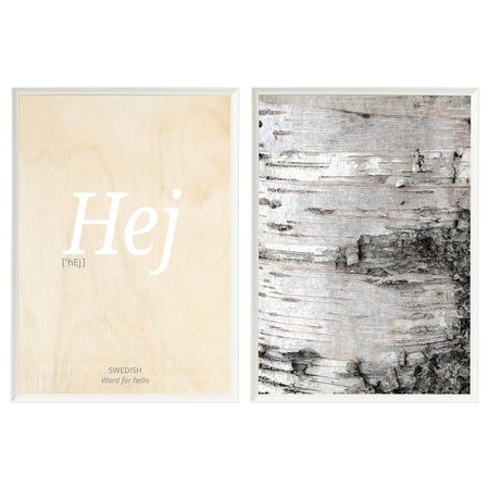 Рама с постером, Hello 50x70 см IKEA KNOPPÄNG КНОППЭНГ 105.075.03