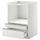 Напольный шкаф для комбинирования СВЧ, ящики МЕТОД / МАКСИМЕРА, белый, Нодста белый (60x60 см)