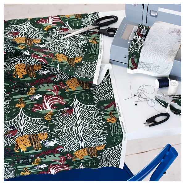 Отрез ткани, зеленый, 150x300 см IKEA SMÅFINGERÖRT РЁРТ 905.798.50 - фото 2